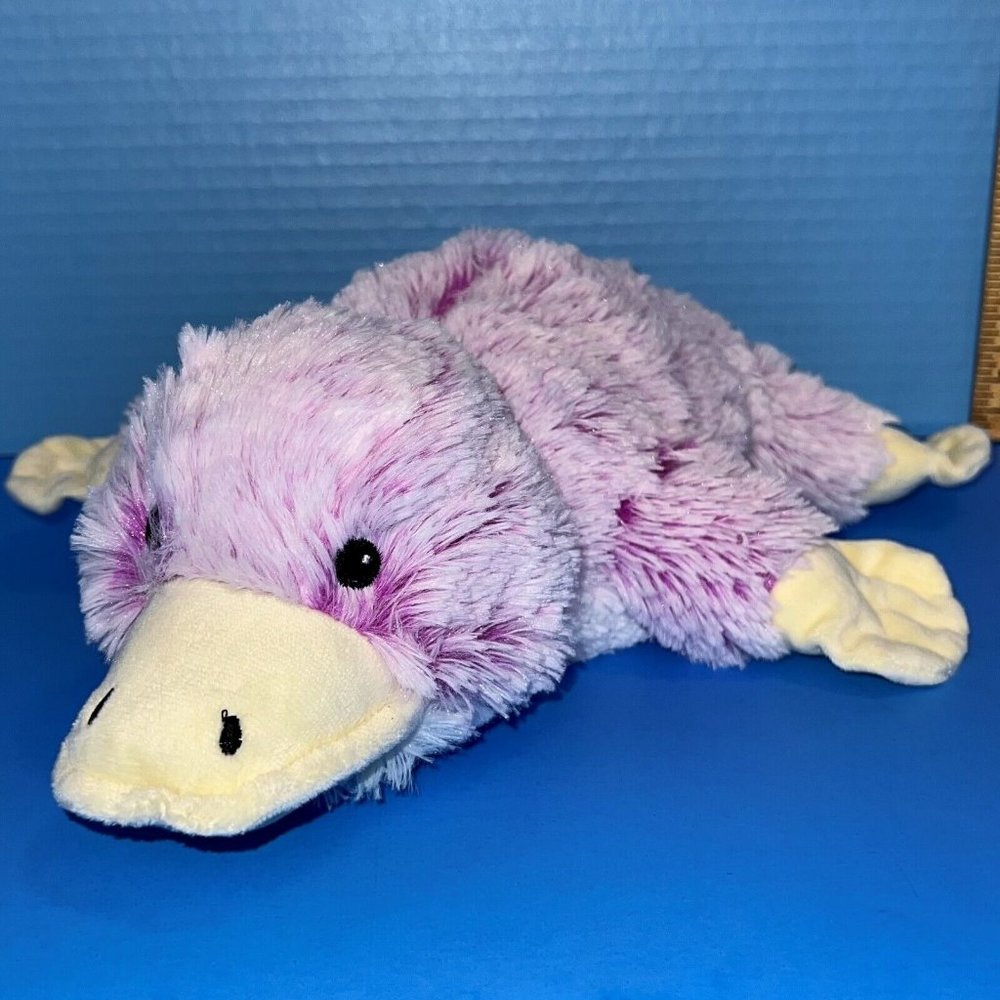 Warmies Purple Platypus Microwaveable 14" Plush Heat Therapy Scented Intelex